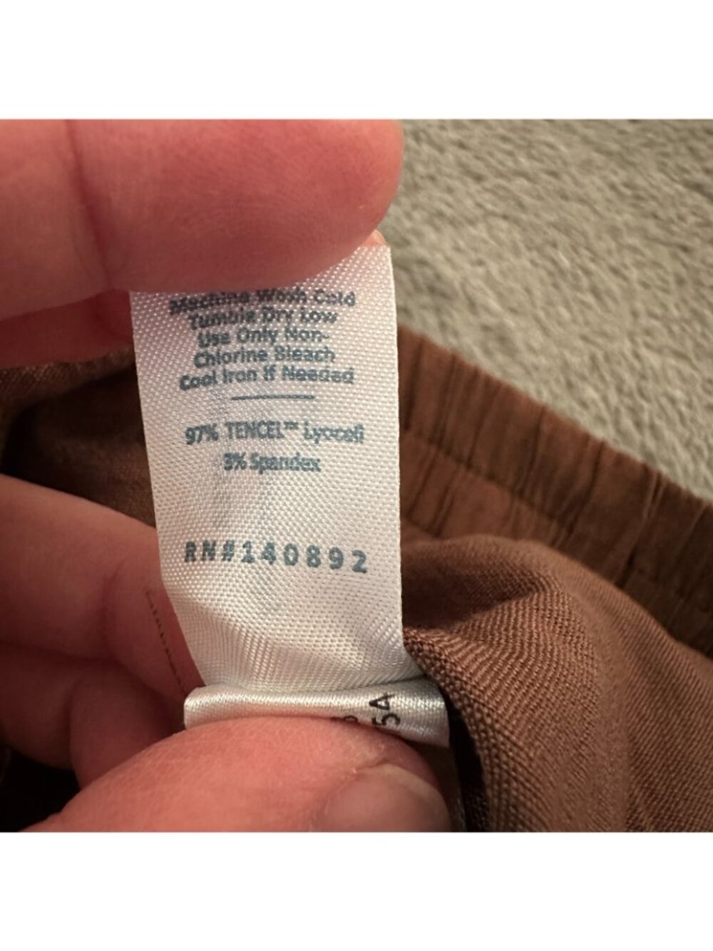 Marine Layer Allison Trouser Brown Wide Leg Pull On Lyocell Pants Women's SMALL - Picture 5 of 8